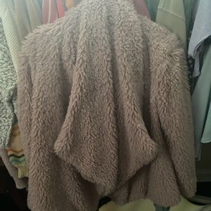 Pink/Purple Color Louise Paris Faux Fur Coat